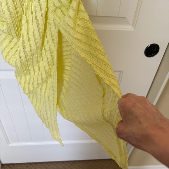 Skylar Rose Elegant Yellow Ruched Dress - L - Picture 7 of 12